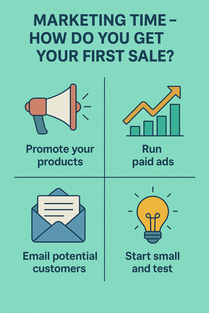 Marketing Time – How Do You Get Your First Sale?